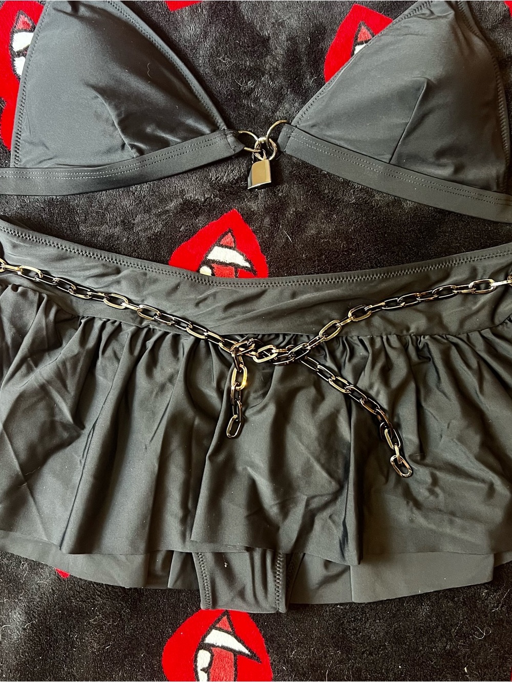 Widow x Dolls Kill - Goth Beach Ritual Bikini Set - Picture 4 of 7